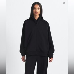 NikeSKIMS Matte Tricot - Oversized Track Jacket - Obsidian